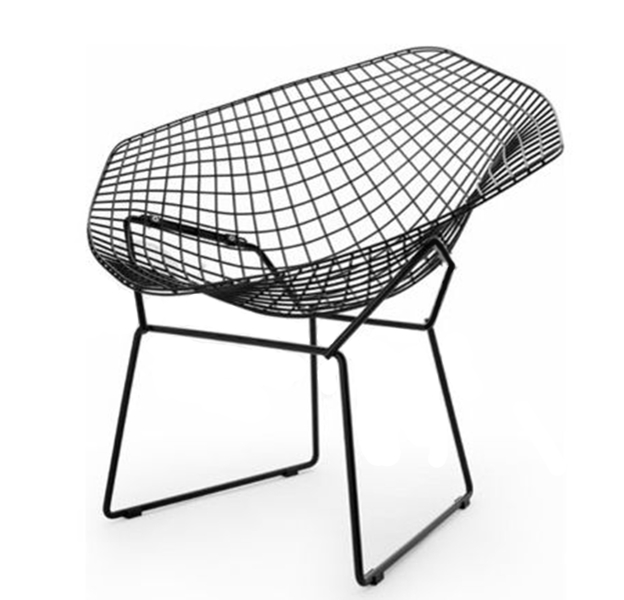Diamond Bertoia Chair- Black Powder Coat