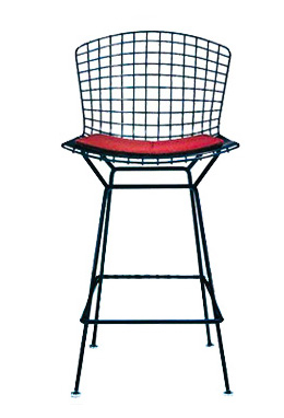 Wire Bar Stool with Cushion